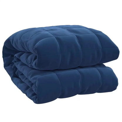 Heavy Comforter for Relaxing Deep Sleep, 33.1 lbs, 86.6"x90.6", Blue