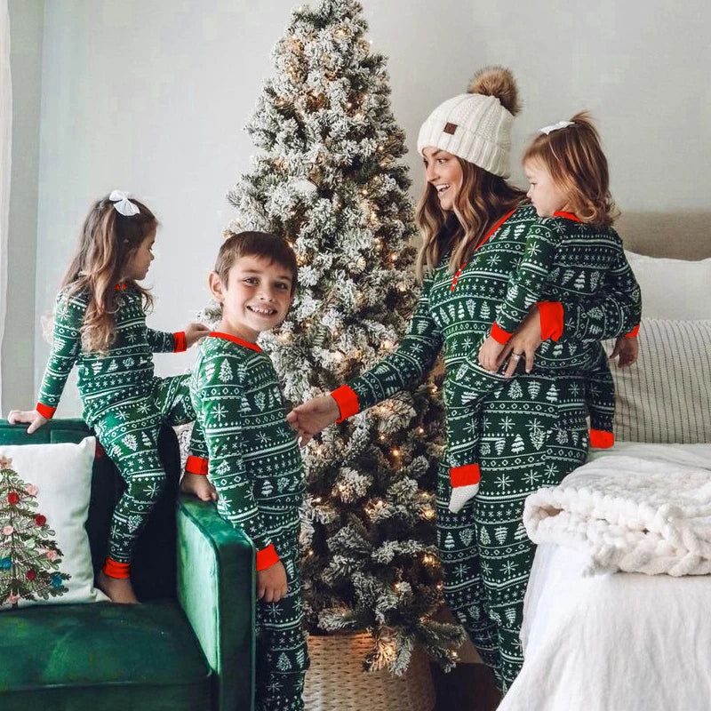 2024 Christmas Family Matching Pajamas Set - Festive Holiday Sleepwear for Adults, Kids, and Babies