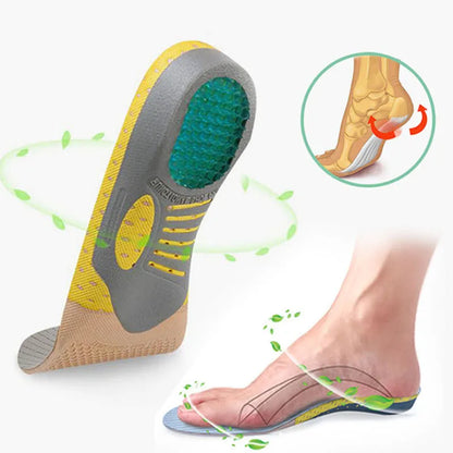 Orthopedic Arch Support Insoles for Flat Feet and Plantar Fasciitis – Shoe Inserts for Everyday Comfort