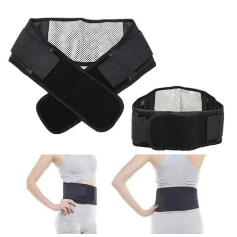 Adjustable Lumbar Support Belt for Back Pain Relief – Waist Trainer Brace with Double Pull Straps for Men & Women