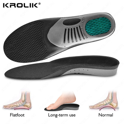 Orthopedic Arch Support Insoles for Flat Feet and Plantar Fasciitis – Shoe Inserts for Everyday Comfort