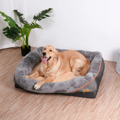 Orthopedic Foam Dog Bed with Removable Cover – Soft, Waterproof, and Supportive