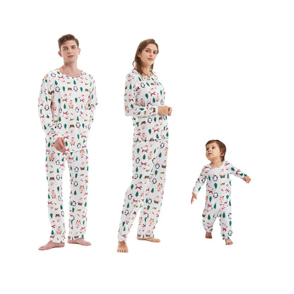 Matching Family Christmas Pajamas Set - Santa Claus and Festive Designs for Adults, Kids, and Babies