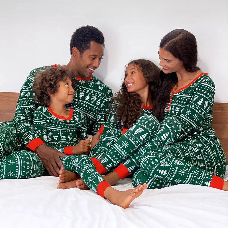 2024 Christmas Family Matching Pajamas Set - Festive Holiday Sleepwear for Adults, Kids, and Babies